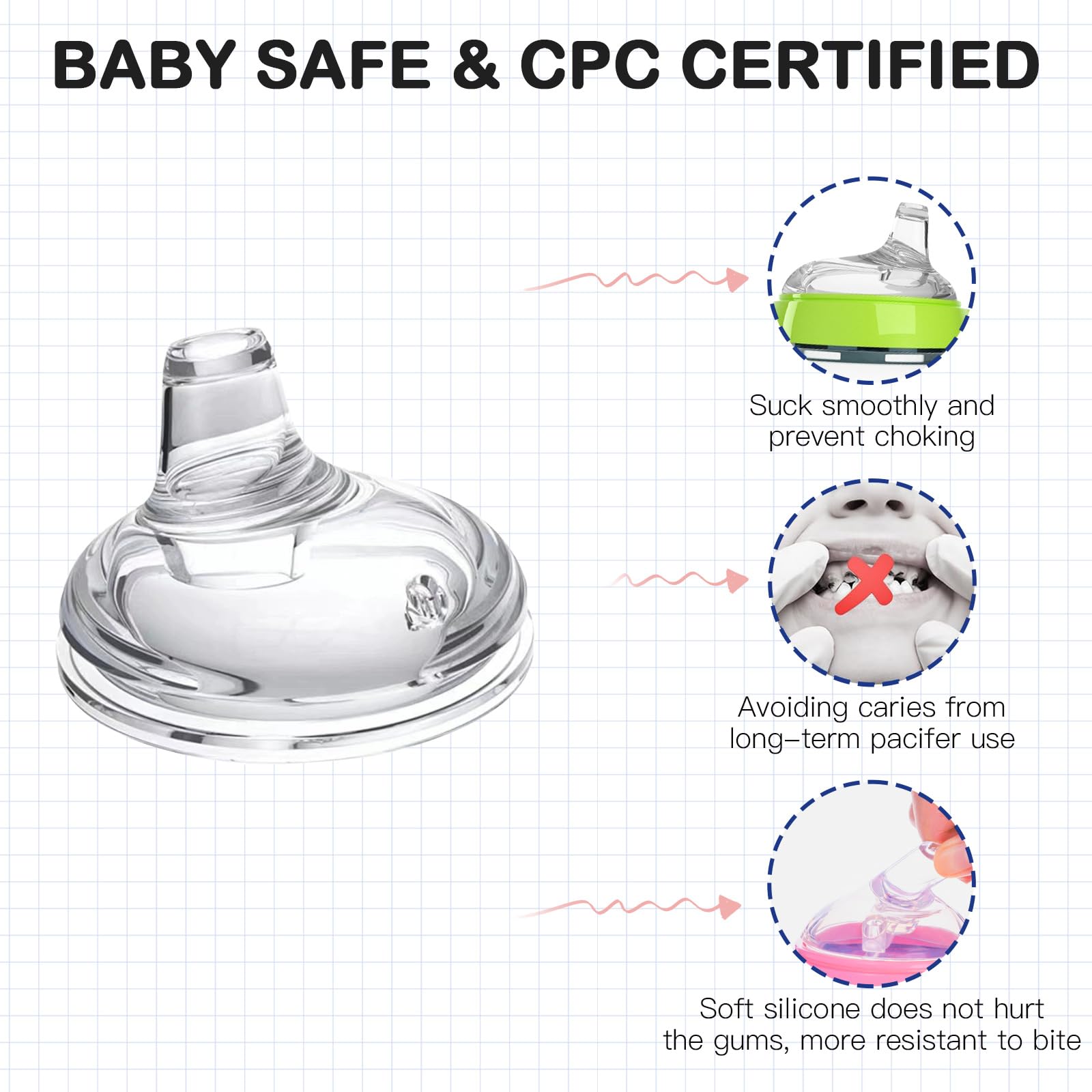 Innobaby Nursin' Smart Stage 2 Silicone Nipple Pack of 2