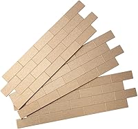 Vista 1 de Azulejos adhesivos de Aspect para salpicadero, de metal mate, diseño de tipo metro, para cocina y baño, A95-51