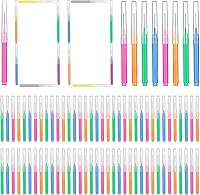 Vista 7 de GOUWEIBA Cepillo interdental desechable, 100 piezas, cepillo interdental desechable, cabezal de hilo dental para dientes (azul+rojo)