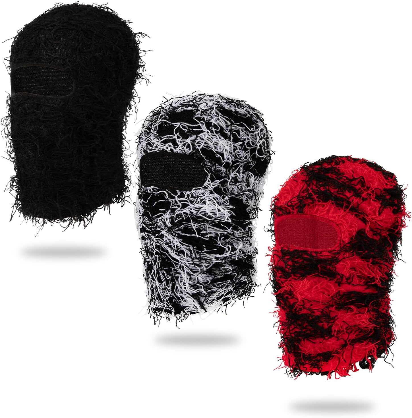 MGBPEI Distressed Balaclava Ski Mask for Men/Women Knitted Full Face Ski Mask Windproof Neck Warmer