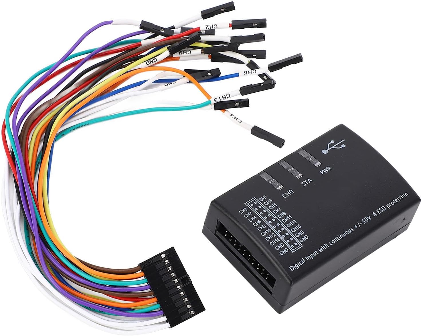 16 Channel Logic Analyzer, High Sampling Rate, Multi Protocol Analysis, 100M with, Compatible Official Genuine Software