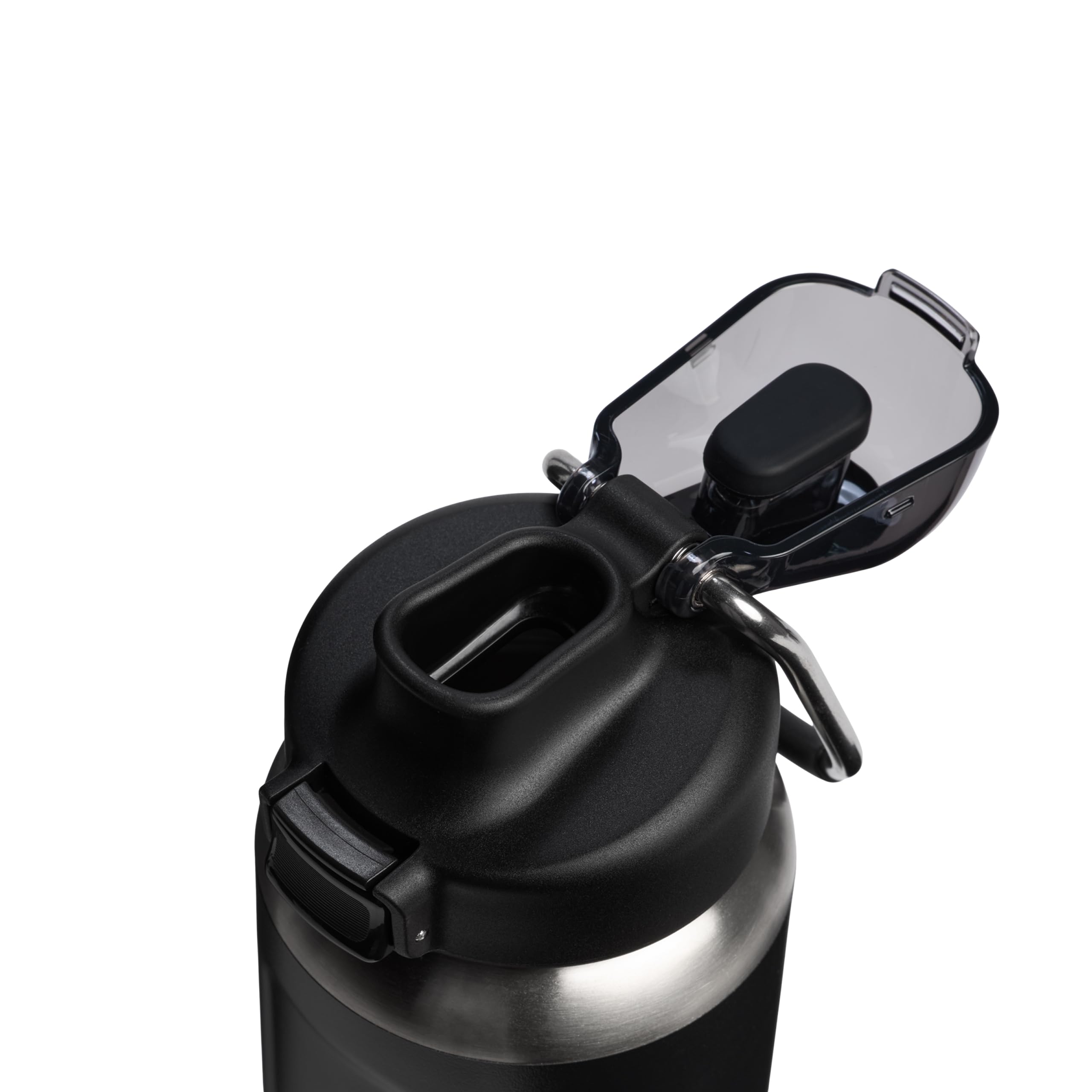 STANLEY 1913 Wellspring Bottle 0.7L - Black 2.0 | 12 Ore Di Freddo - 40 Ore Di Ghiacciata - Senza BPA - Acciaio Inossidabile Riciclato - A Prova Di Perdite