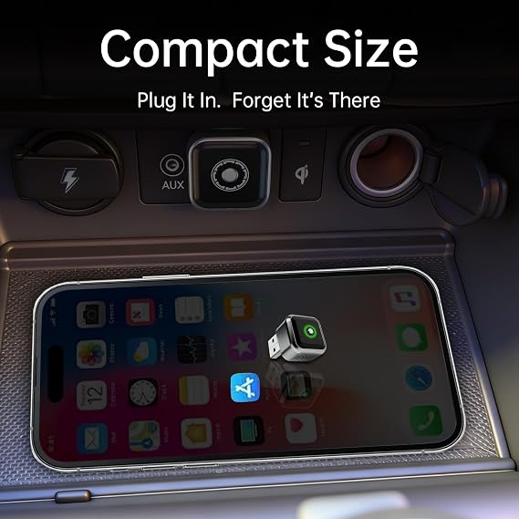 Wireless CarPlay Adapter for iPhone - 2026 Upgrade | Multi-Phone Switching | Stable Connection | Mini Design | Plug & Play | Convert Wired CarPlay to Wireless