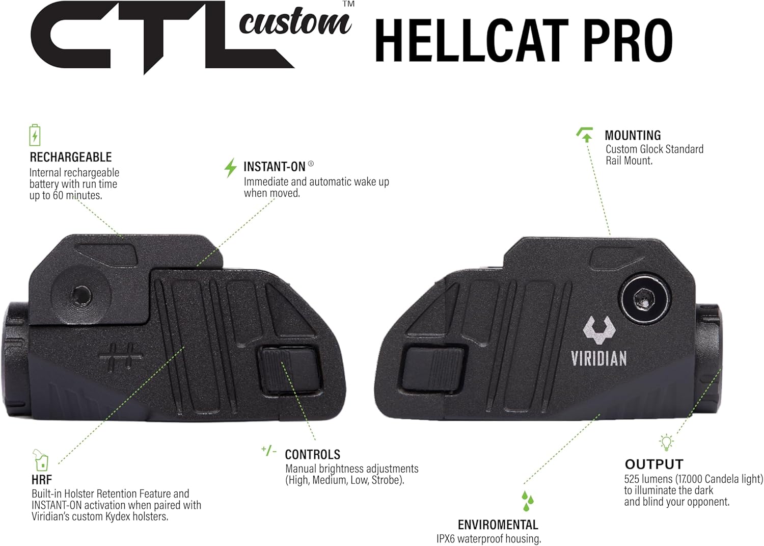 Viridian CTL Weapon Light