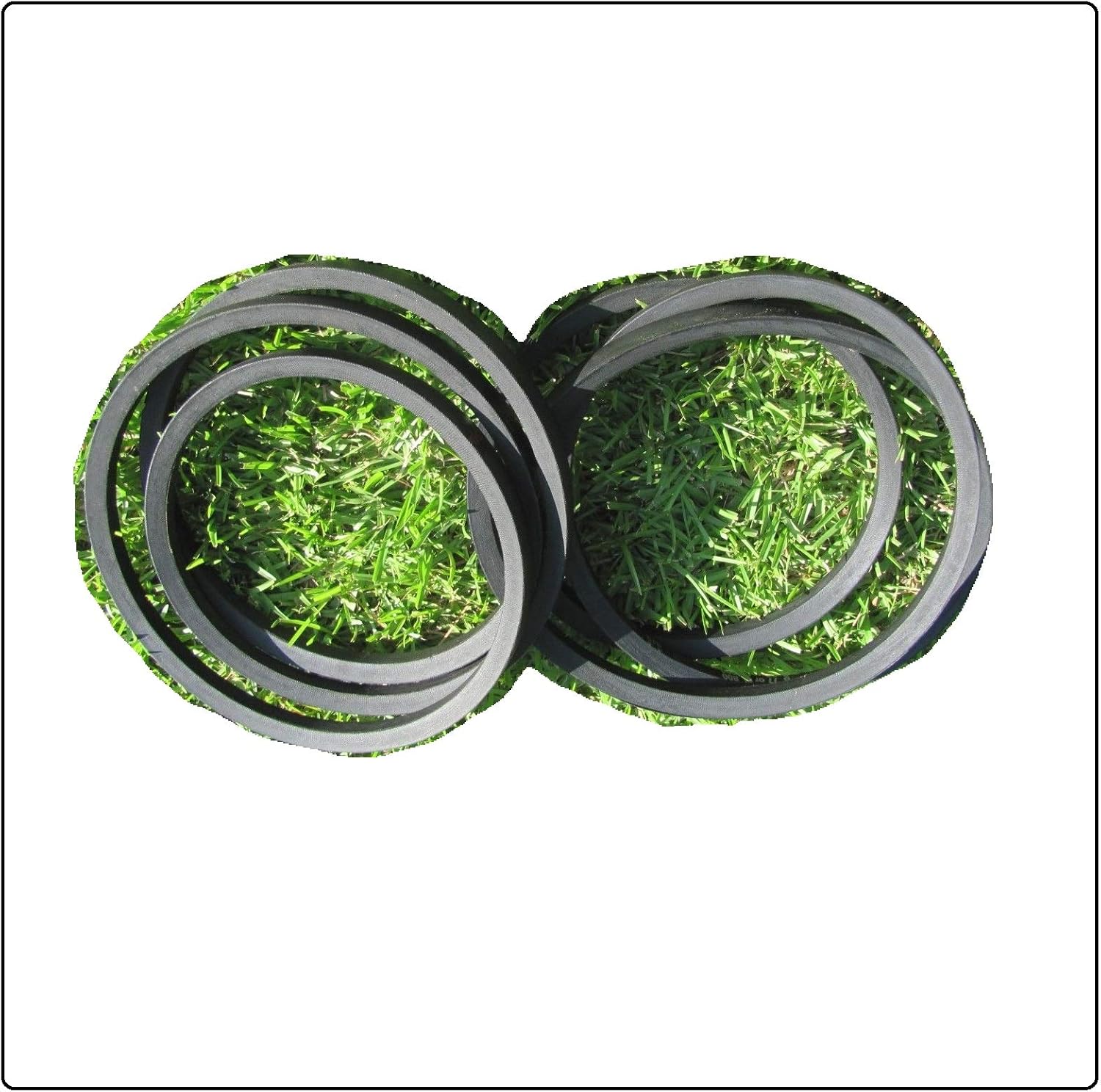 (New) Belt Set (2)- Replaces Bush HOG 83121 for TH72-01 TH72-02 TH72-03 72" Decks (Other Models in Description + Free Useful Ebook)