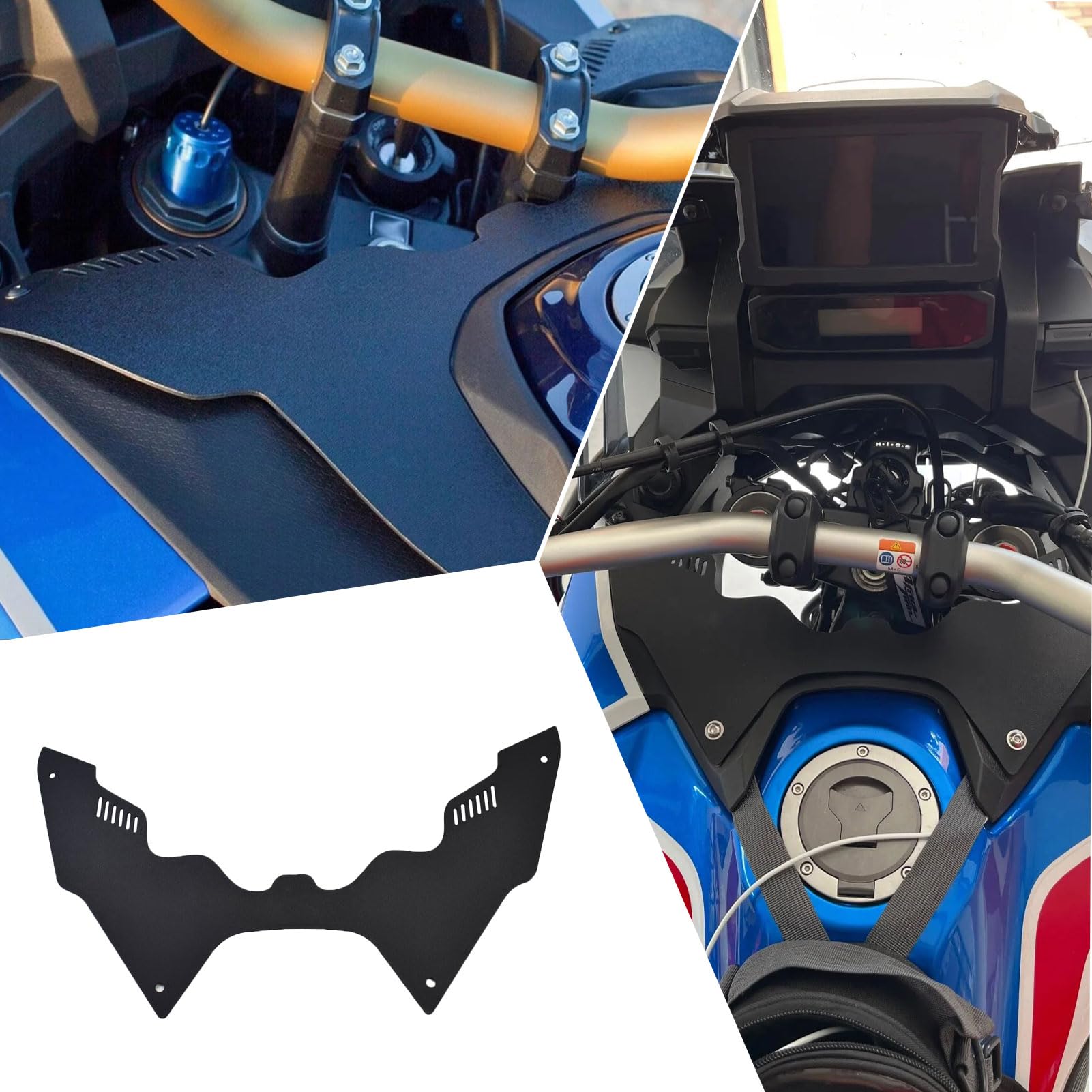 Deflector de corriente ascendente para horquilla de motocicleta, para carenado de cabina a prueba de golpes Africa Twin CRF1100L 2020-2023 Deflectores de viento