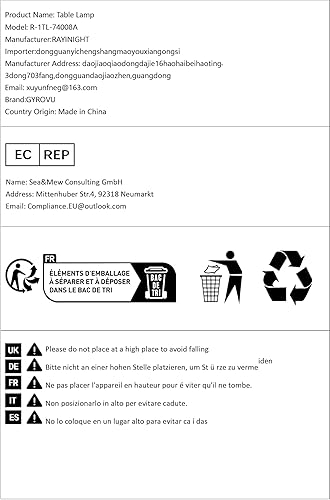 Miniatura 8 de Lámpara de noche con puerto USB lámpara de mesa de control táctil para dormitorio 3 vías lámpara de mesita de noche moderna regulable con pantalla