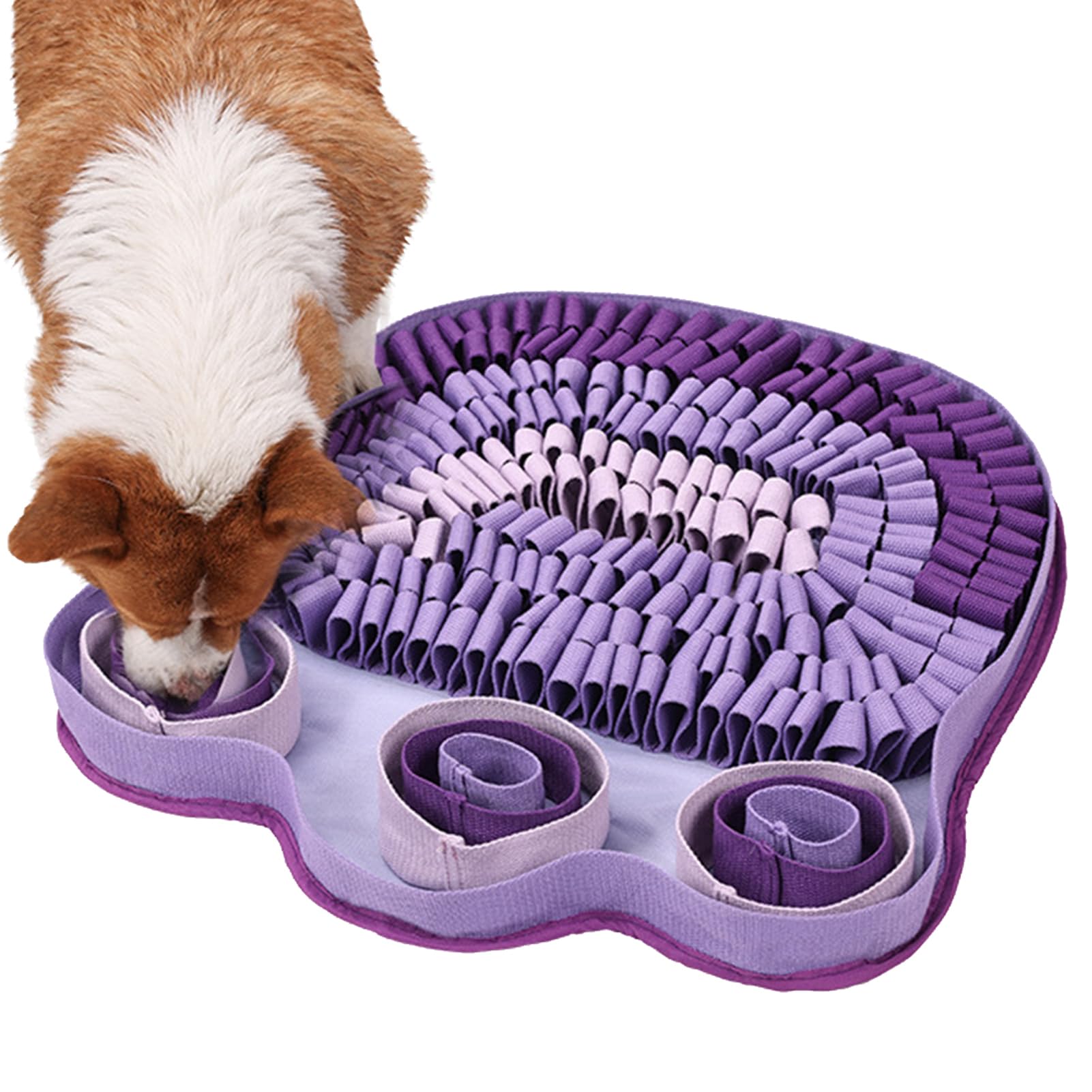 Hunde Schnüffelteppich 49 x 49 cm Puzzlespielzeug gegen Langeweile | Bereicherndes Fütterungsspiel Schnüffelteppich Für Draußen, Zuhause, Wohnzimmer, Welpen, Haustiere, Kleine, Mittelgroße und