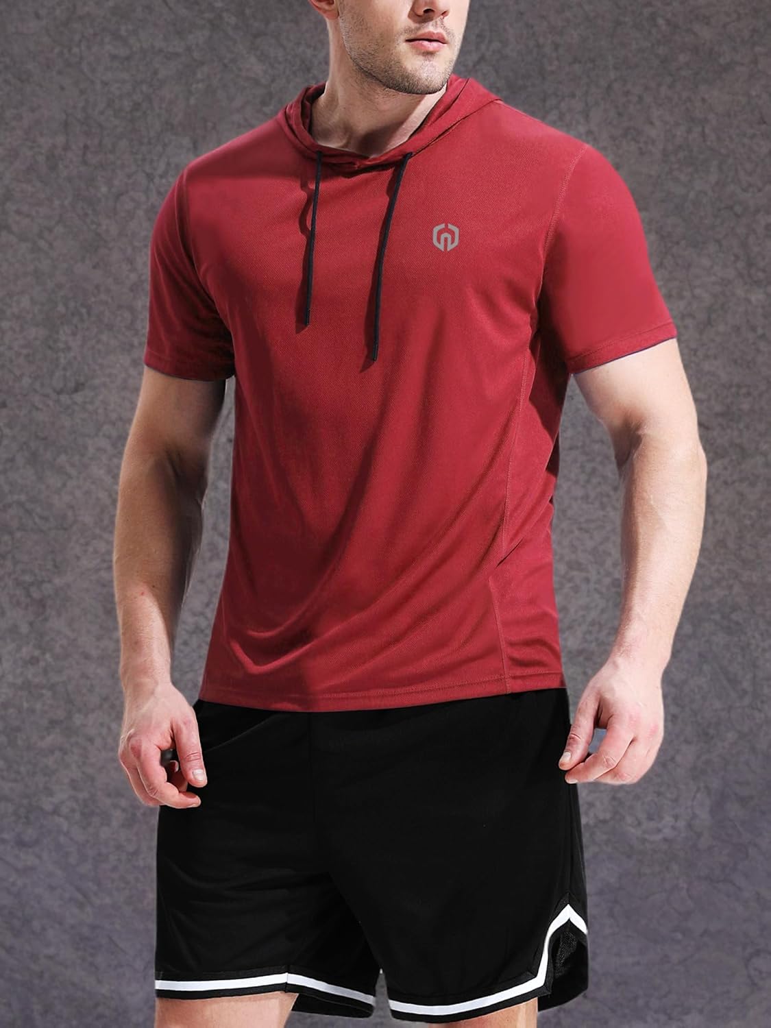 NELEUS Dry Fit Workout Athletic Muscle Tank Top Running Shirts with Hoods - Image 7