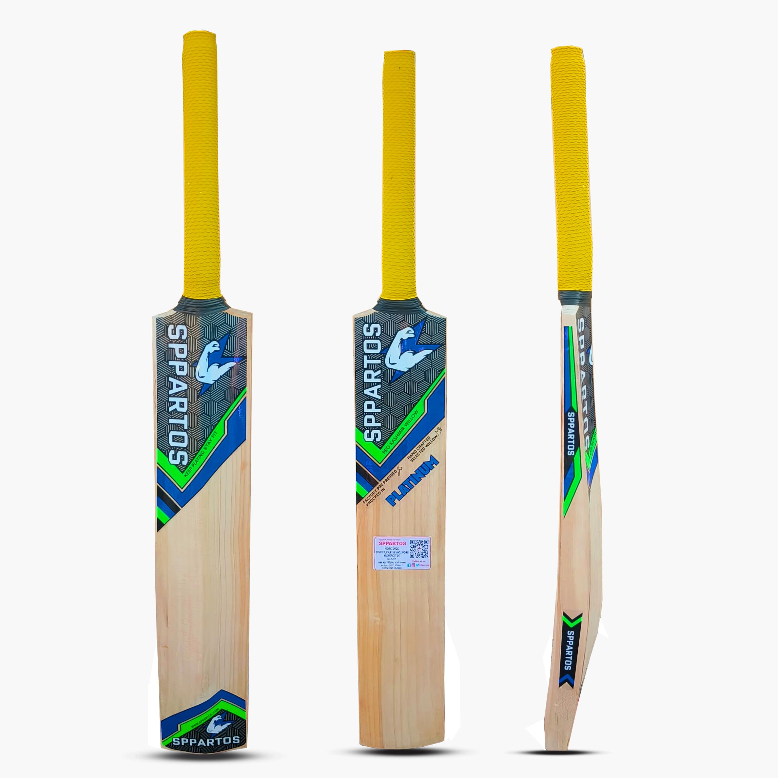 Sppartos Platinum Pro Kashmir Willow Cricket Bat for Leather Ball Play (Size 6) (B08T14F7VZ) Amazon Price History, Amazon Price Tracker