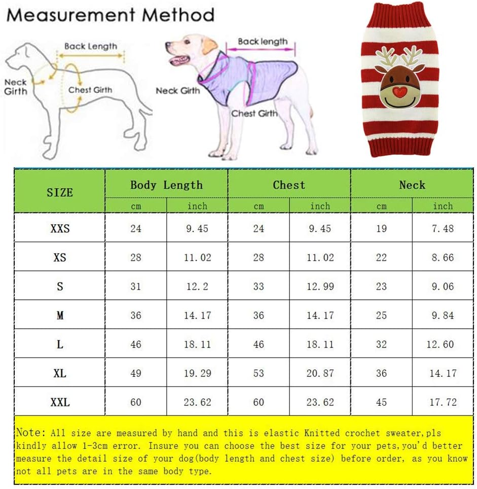 TENGZHI Pet Dog Christmas Sweater,Embroidered Reindeer Elf Clown Turtleneck Dog Ugly Sweaters christmas jumper For Small Medium Large Dogs,Knitwear Winter WarmPuppy Cat Xmas Clothes Costume - Image 3