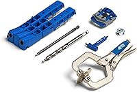 Kreg Pocket-Hole Jig 320 with 2-Inch Face Clamp - Durable Woodworking Jig for 1/2-1.5" Materials & Tight Spaces