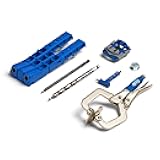 Kreg KPHJ320-22 Pocket-Hole Jig 320 with Classic 2 Inch Face Clamp - Small, Durable Jig for Tight Spaces - Easily Adjustable Drill Guides - For Materials 1/2