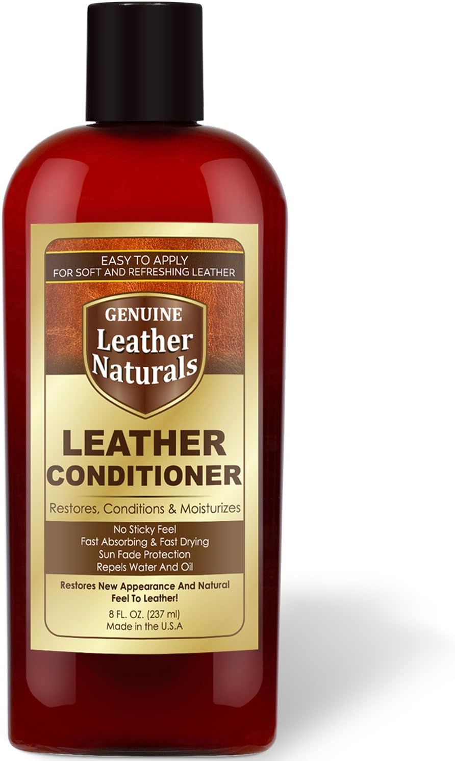 Leather Conditioner Gel Cream - Easy Application - Safe for Dark or Lighter Colors Leather Apparel, Furniture, Auto Interiors, Shoes, Bags and Leather Accessories