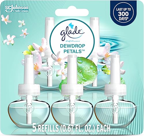 Vista 64 de Glade PlugIns - Repuestos de ambientador, con aceites esenciales y perfumados para el hogar y el baño, Sky & Sea Salt, 3.35 onzas líquidas, 5