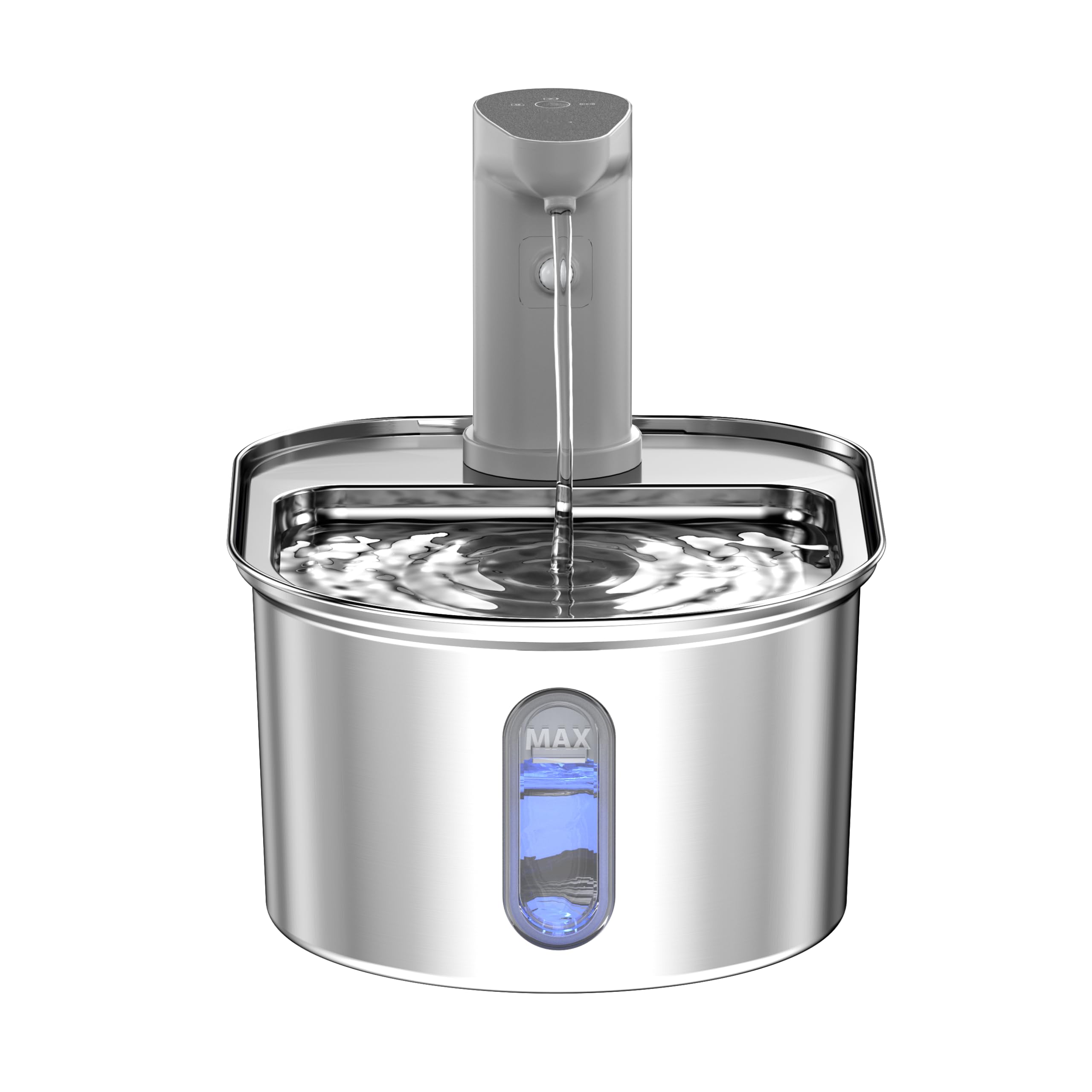 Wireless Cat Water Fountain Cordless: Stainless Steel Cat Fountains for Drinking 108oz/3.2L Battery Operated Pet Water Fountain Indoor with Motion Sensor - Rechargeable Automatic Water Dispenser - image 2