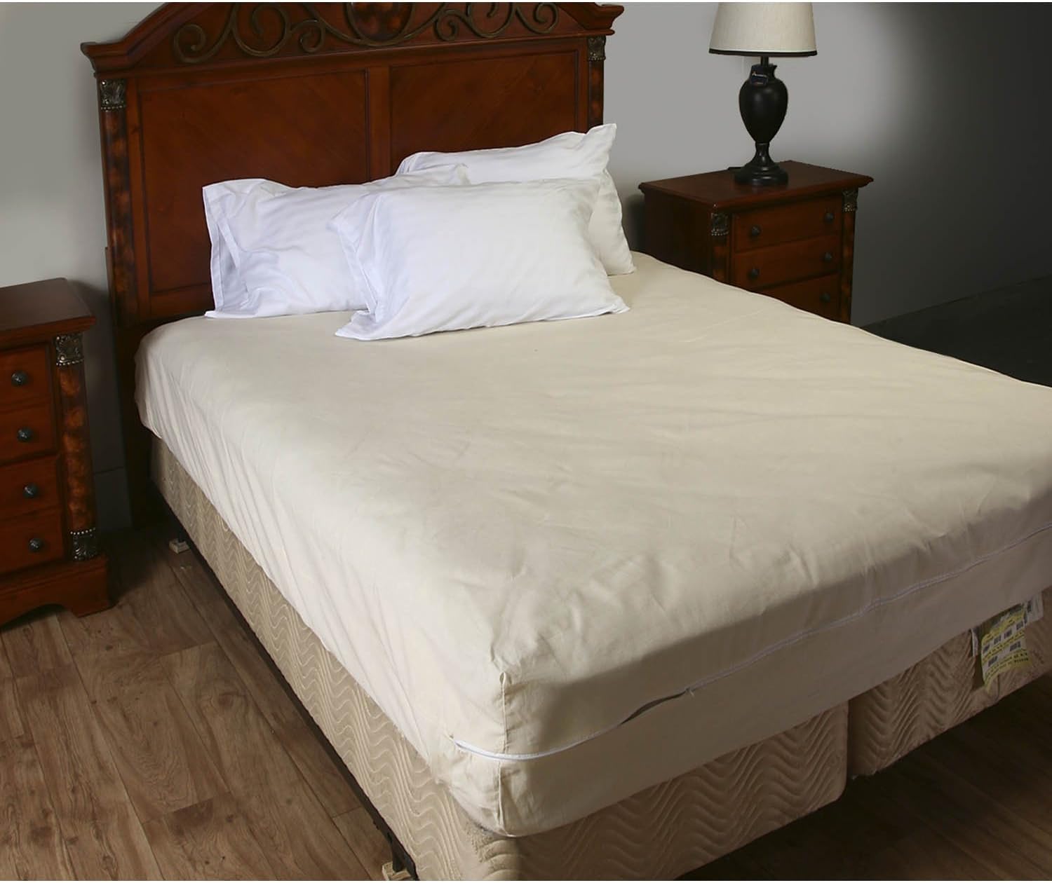 Shop Bedding Zippered Mattress Encasement, Breathable Poly/Cotton