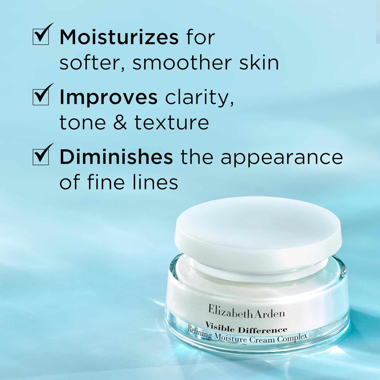Elizabeth Arden Visible Difference Refining Moisture Cream Complex, Daily Face Moisturizer, Prevents Hydration Loss, Dermatologist and Clinically Tested, 2.5 Oz - Image 4
