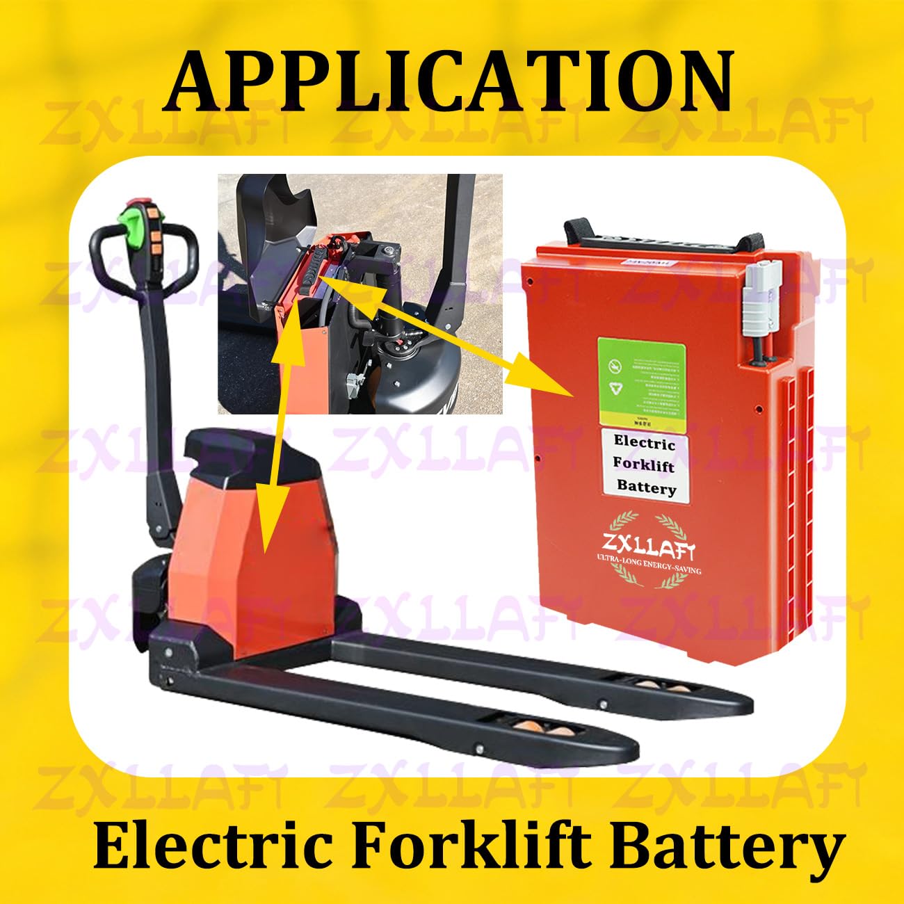 48-Volt Lithiumbatterie 24V Batterie für Elektrostapler für CBD20YLi LiFePO4-Batterien Batterien elektrische Hubwagen mit BMS, Handle und Andertson Port