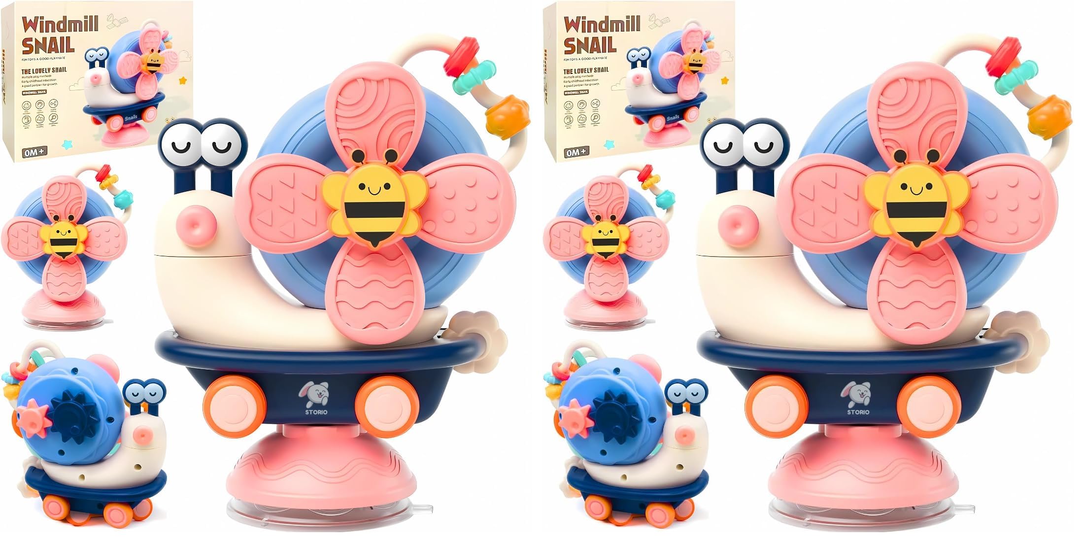Storio Baby Products Toys 7 Pcs Rattle Set with Teathers for New Born Baby Gifts, Toy for Babies, Non-Toxic — Amazon image 15