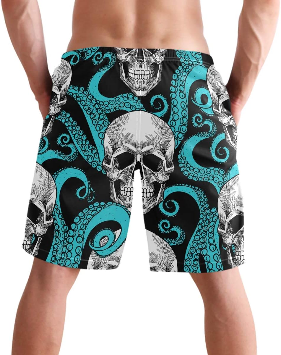 visesunny Men Swim Trunks Swimming Beach Surfing Board Shorts Swimwear Quick Dry Mesh Lining Bathing Suits with Pockets - Image 4