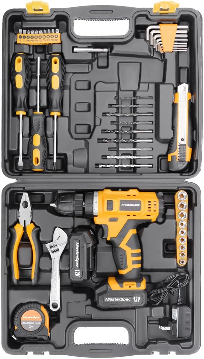 Set de Taladro Inalámbrico MasterSpec 12V 47 Piezas con 2 Baterías miniatura 4