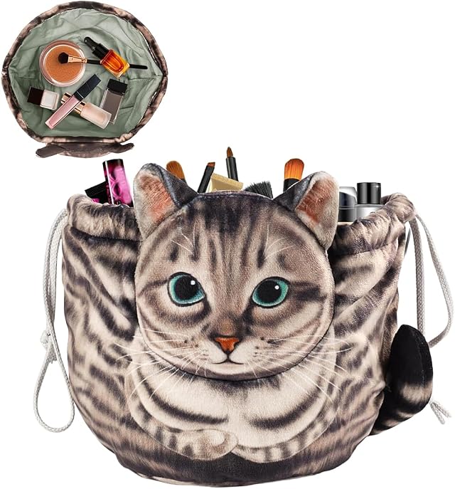 Beauty Case da Viaggio, Trousse Trucchi Donna, Porta Trucchi Da Viaggio, Portatile Borsa Trucco, Beauty Bag, Borsa Cosmetica Con Coulisse, Idee Regalo Donna/Ragazza