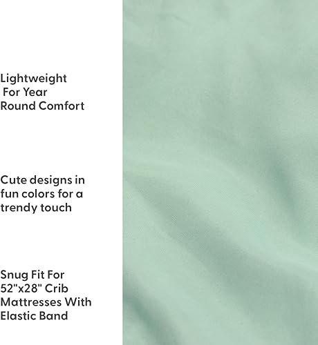 Miniatura 9 de The Peanutshell Crib Sheets, Neutral, Fitted Baby Bed Sheet Set, Standard Size Crib Mattress, 52x28, Boho Nursery Decor, 4 Pack in White, Green,