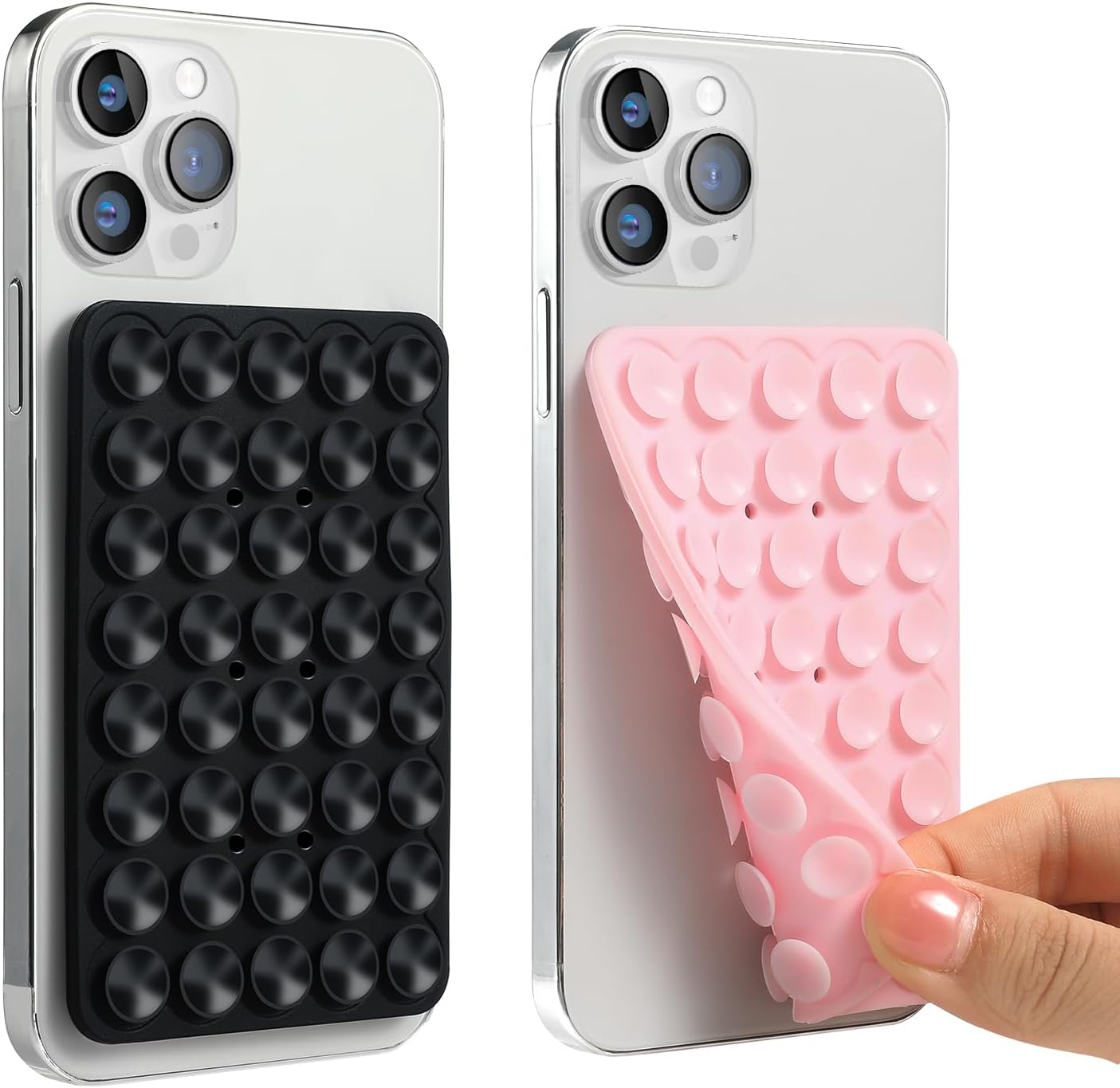 STICKYMATE Silicone Suction Phone Case With Kickstand