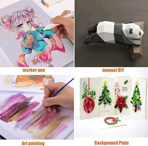 Miniatura 6 de Paquete de 50 cartulina blanca de 5 x 7 pulgadas, grueso, pesado, 92 libras, cartulina para hacer tarjetas de invitaciones, tarjetas postales