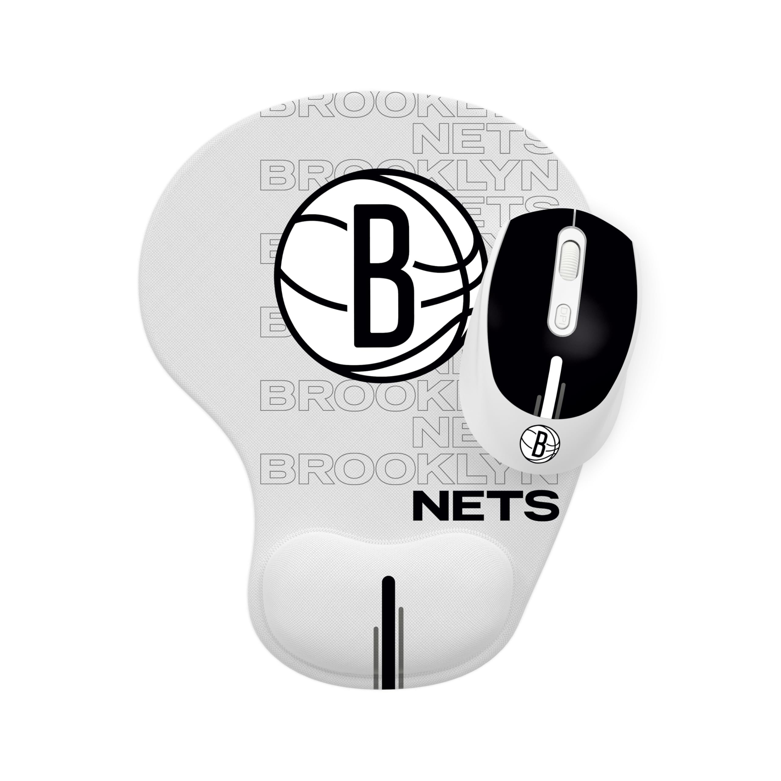 SOAR NBA Wireless Mouse and Mouse Pad, Brooklyn Nets