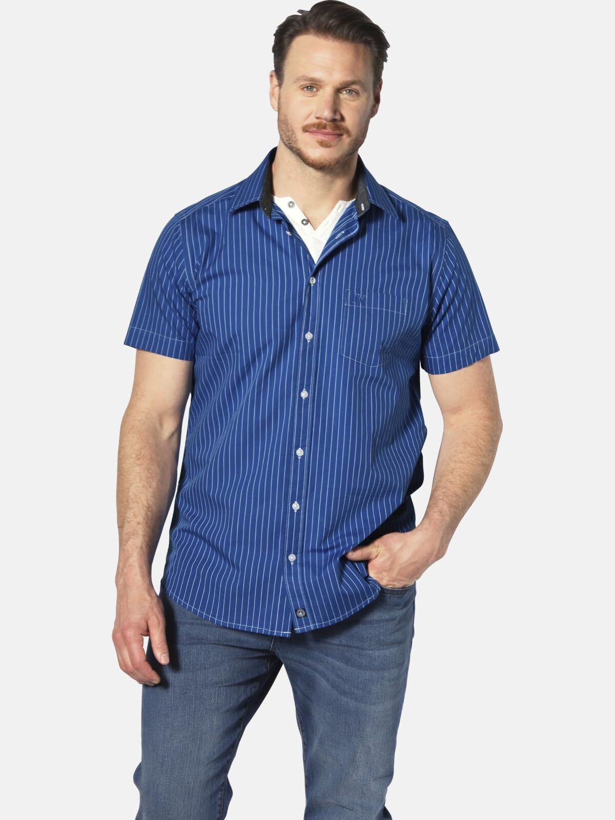 Jan Vanderstorm Perttu - Camicia a maniche corte da uomo