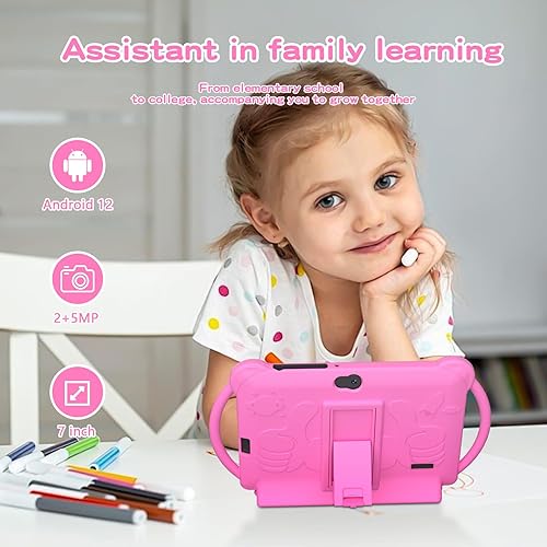 Miniatura 5 de Tablet para niños, tablet de 7 pulgadas para niños 4GB+32GB admite expansión de 1TB, control parental preinstalado, tablet Android para niños,
