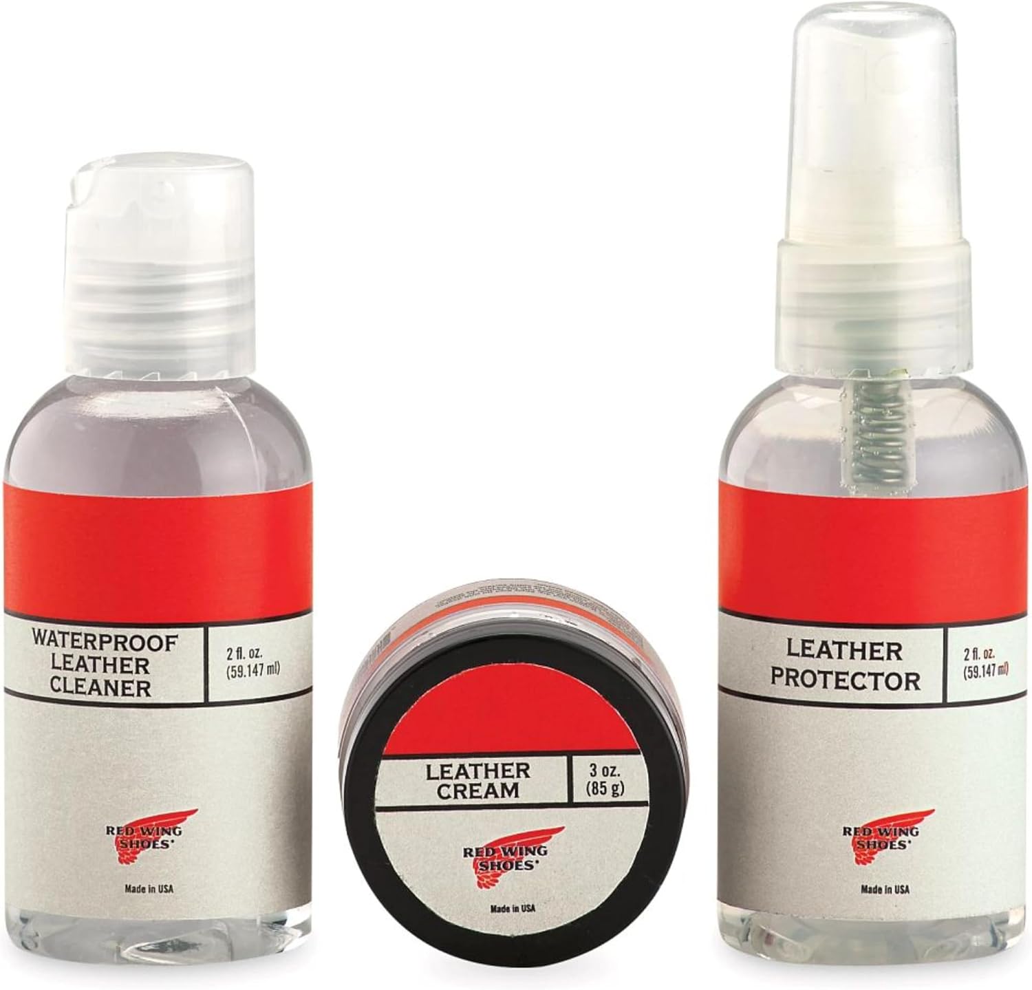 Red Wing Shoes Mini Care Kit #6 for Waterproof Full Grain, Nubuck or Smooth Finish Leathers
