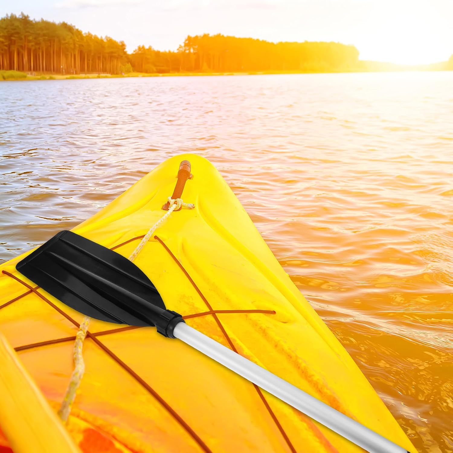 Didiseaon Aluminium Alloy Kayak Paddle for Rubber Dinghies and Boats, Sturdy Buoyant Design Without Burrs, Lightweight Replacement Paddle for Water Sports