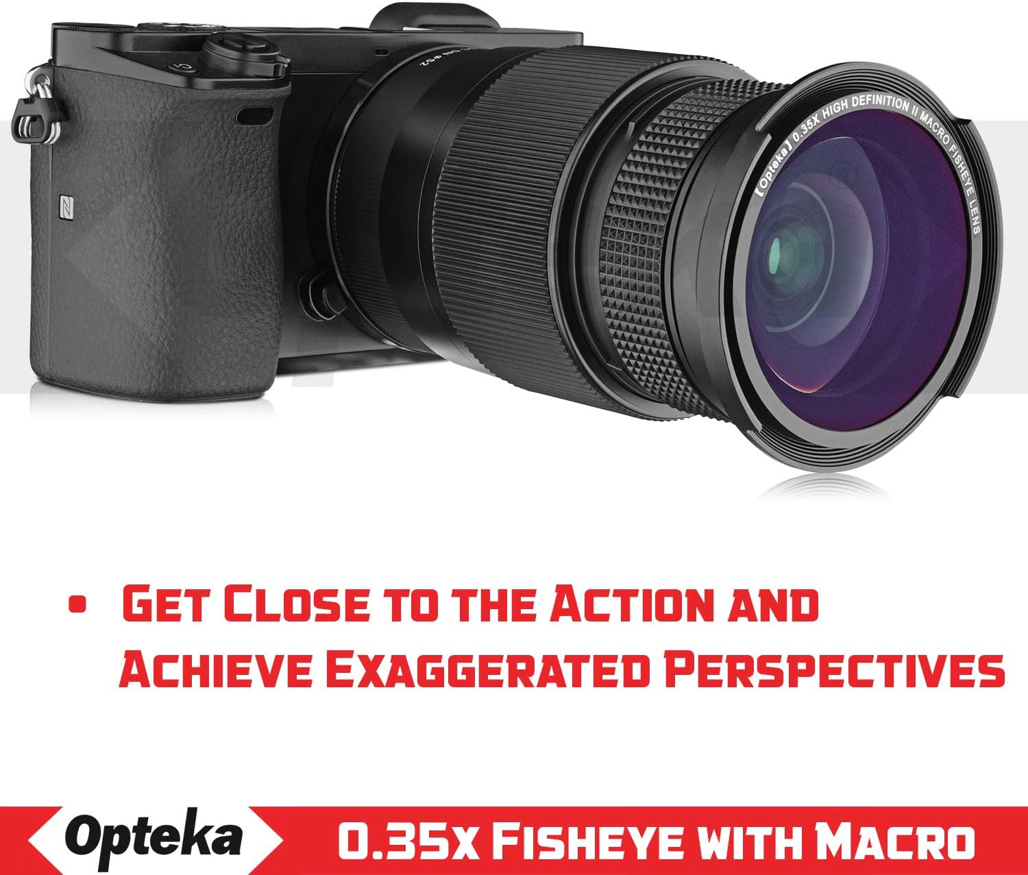 Blасk Frіdау - 80% оƒƒ Opteka 58MM 0.35x Fisheye Wide Angle Lens Compatible with Canon DSLR Cameras Including Macro Close Up Attachment