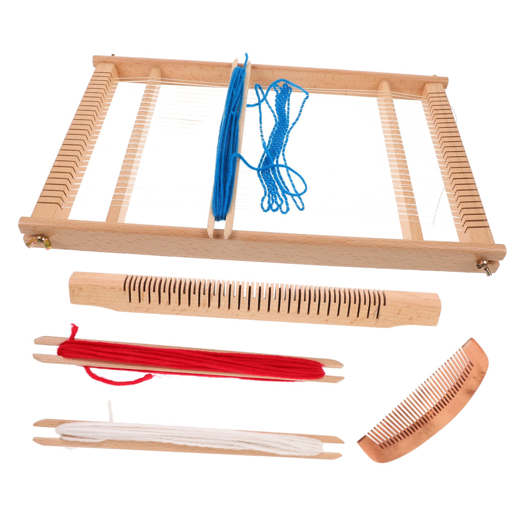 HOMSFOU telaio Loom perline per la produzione di gioielli macchina per tessere fatta a mano IL fornitura di tessitura fai da te giocattolo di tessitura cognitiva di legno
