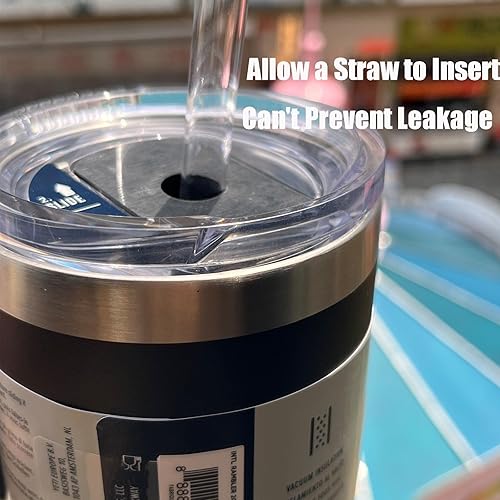 Miniatura 2 de Stronghold Juego de tapas de pajilla, paquete de 6 popotes transparentes reutilizables con cepillo de limpieza, accesorio para cambiar tu Magslider