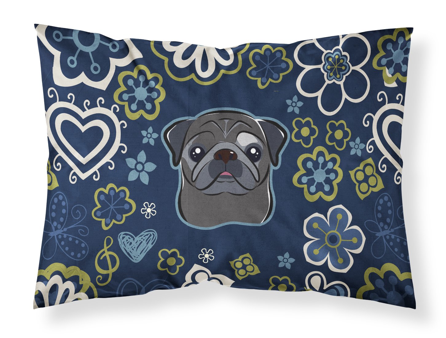Taie d'oreiller motif Carlin pour une décoration de chambre cocooning et fleurie