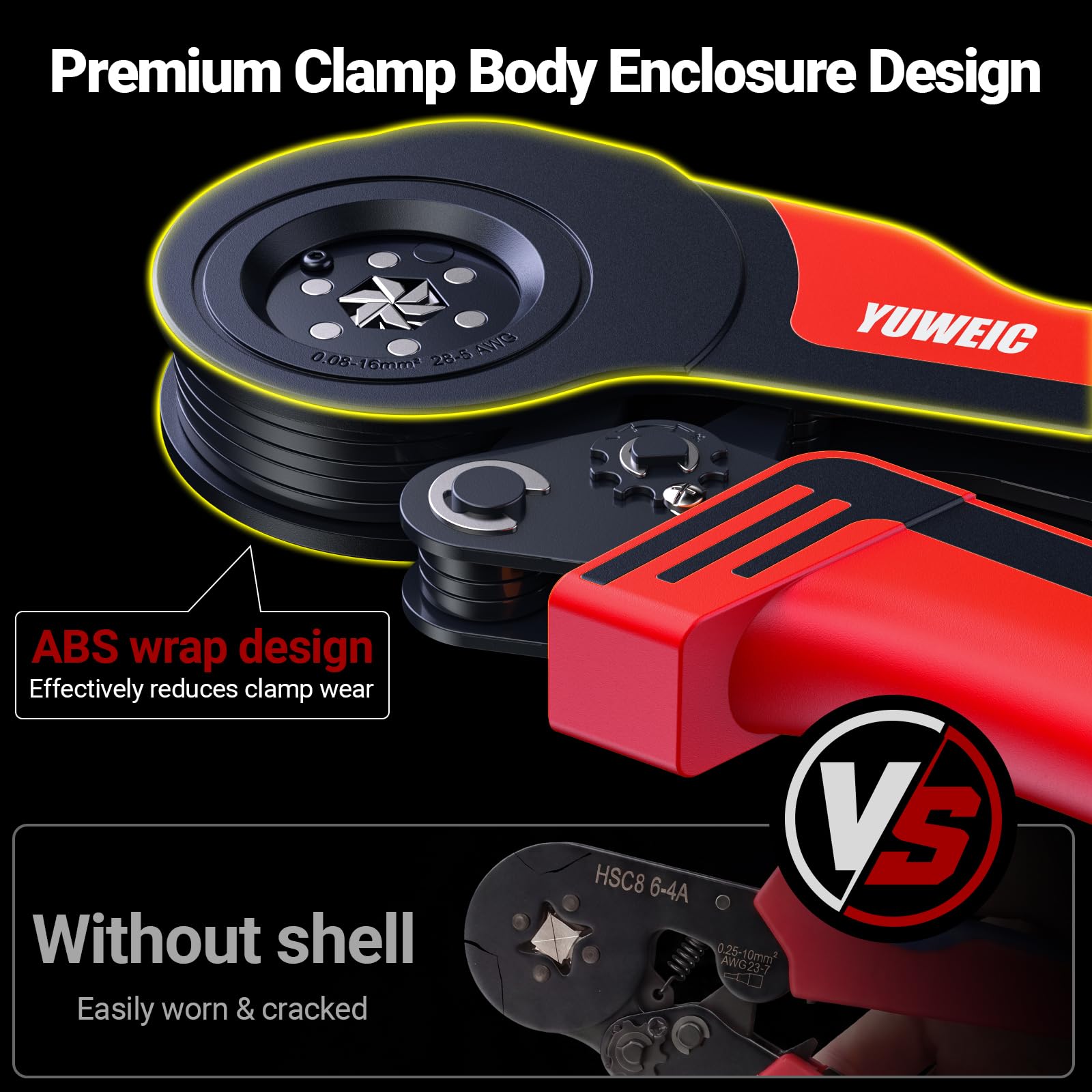Kit de crimpadora de virola de alambre con 1280 casquillos, 0,08-16 mm² AWG 28-5 herramienta de crimpado de virola de trinquete, crimpadora de terminales de alambre con virolas y alicates de crimpado
