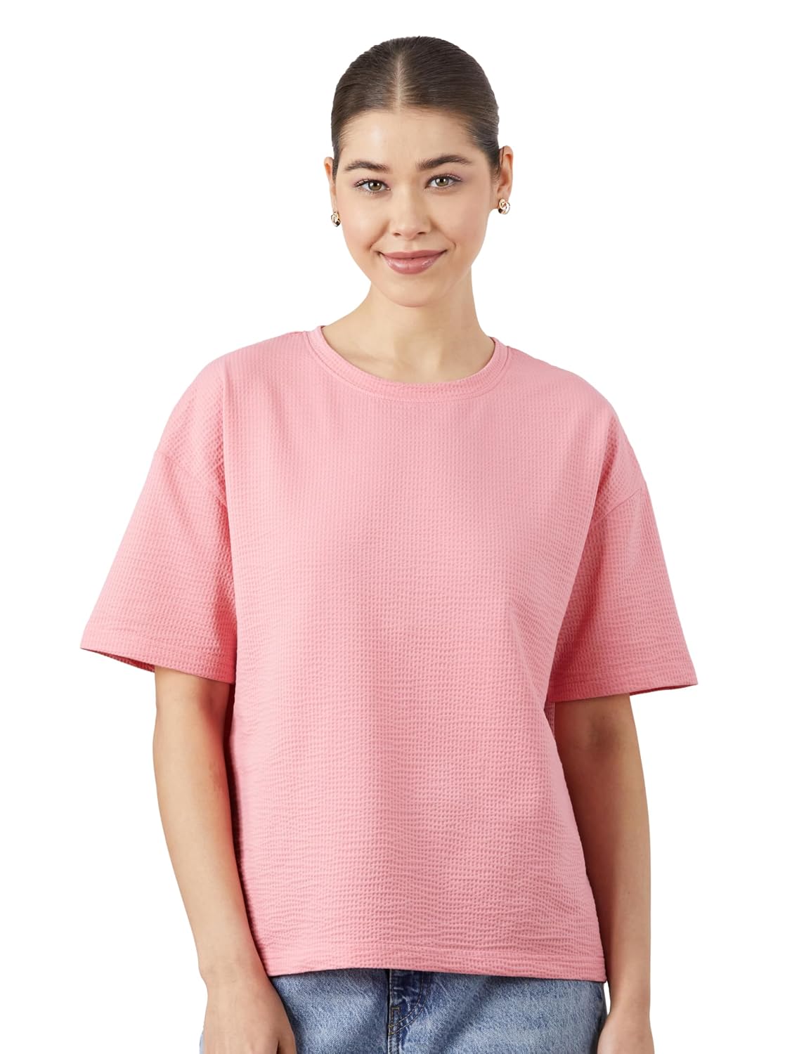 Amazon Brand - Symbol Women's Oversized Textured T-Shirt | Seersucker (Available in Plus Sizes) - Review, Price and Buying Guide