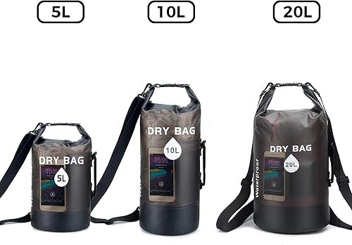 Miniatura 6 de Waterproof Dry Bag Backpack for Kayaking & Paddle Boarding - Lightweight Roll Top Dry Storage with Phone Case for Swimming, Boating, Beach, Camping