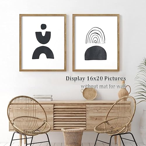 Vista 812 de Egofine Portarretratos de 9 x 12 pulgadas hecho de madera maciza con plexiglás, fotos de 5 x 7/6 x 8 con paspartú o de 9 x 12 pulgadas sin paspartú