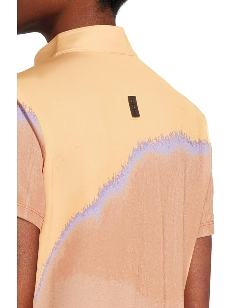 Beige Jamie Sadock Landscape Print Short Sleeve Polo
