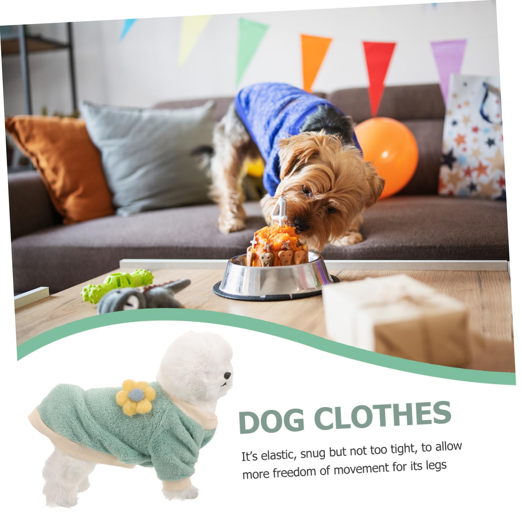 ifundom Manteau pour Chien Pull-Over Chaud Vêtement Amusant pour Animal de Compagnie Costume Facile à Enfiler
