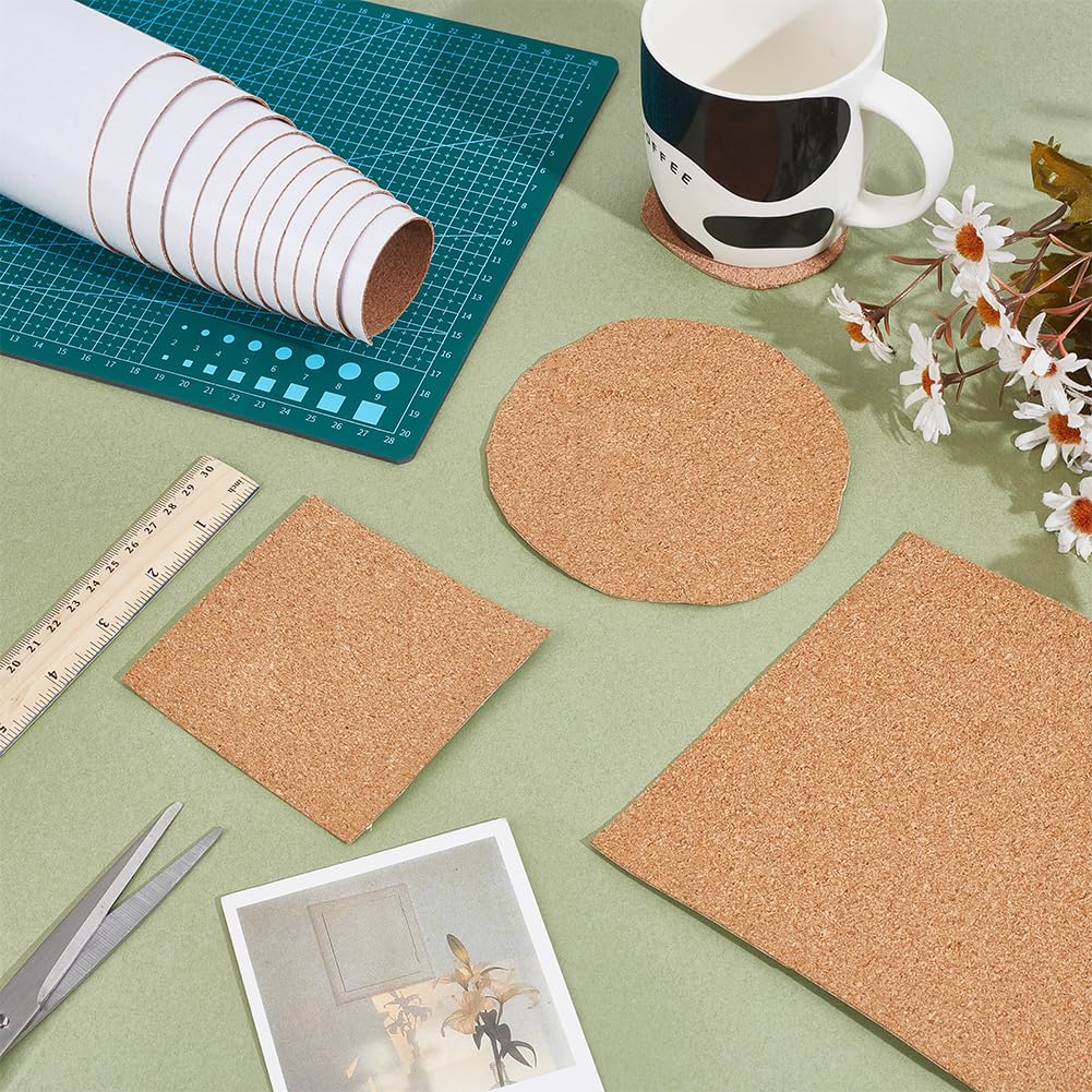 PH PandaHall Rollo de corcho autoadhesivo 1 mm 40 cm x 2,4 m para estanterías