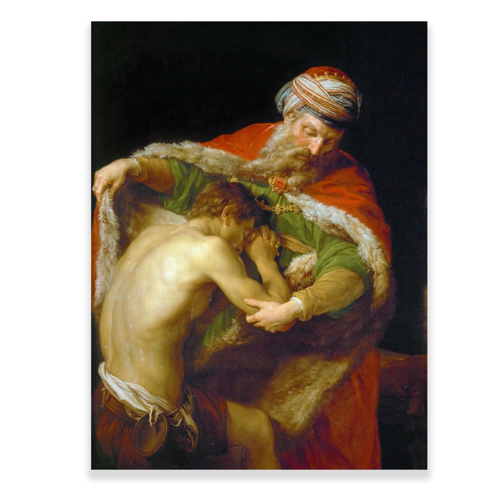 Amazon.co.jp: ポンペオ・バトーニ ウォールアート - 放蕩息子の帰還