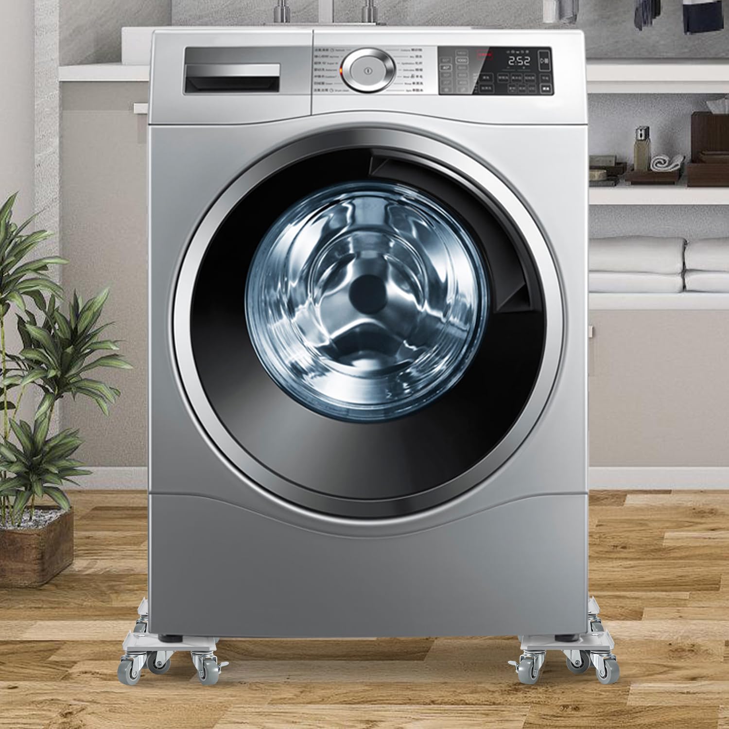 Möbelroller Set |möbelroller transportroller Max 600KG,Innovative Möbelheber 5 Räder,möbelrollen Stabiler mit Bremse,möbeltransportroller aus 100% Stahl,Transportrollen (4 Stück)
