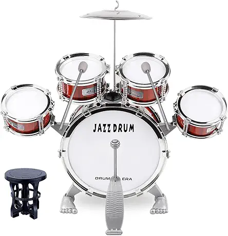 M SANMERSEN Toddler Drum Kit Kids Toy Jazz...