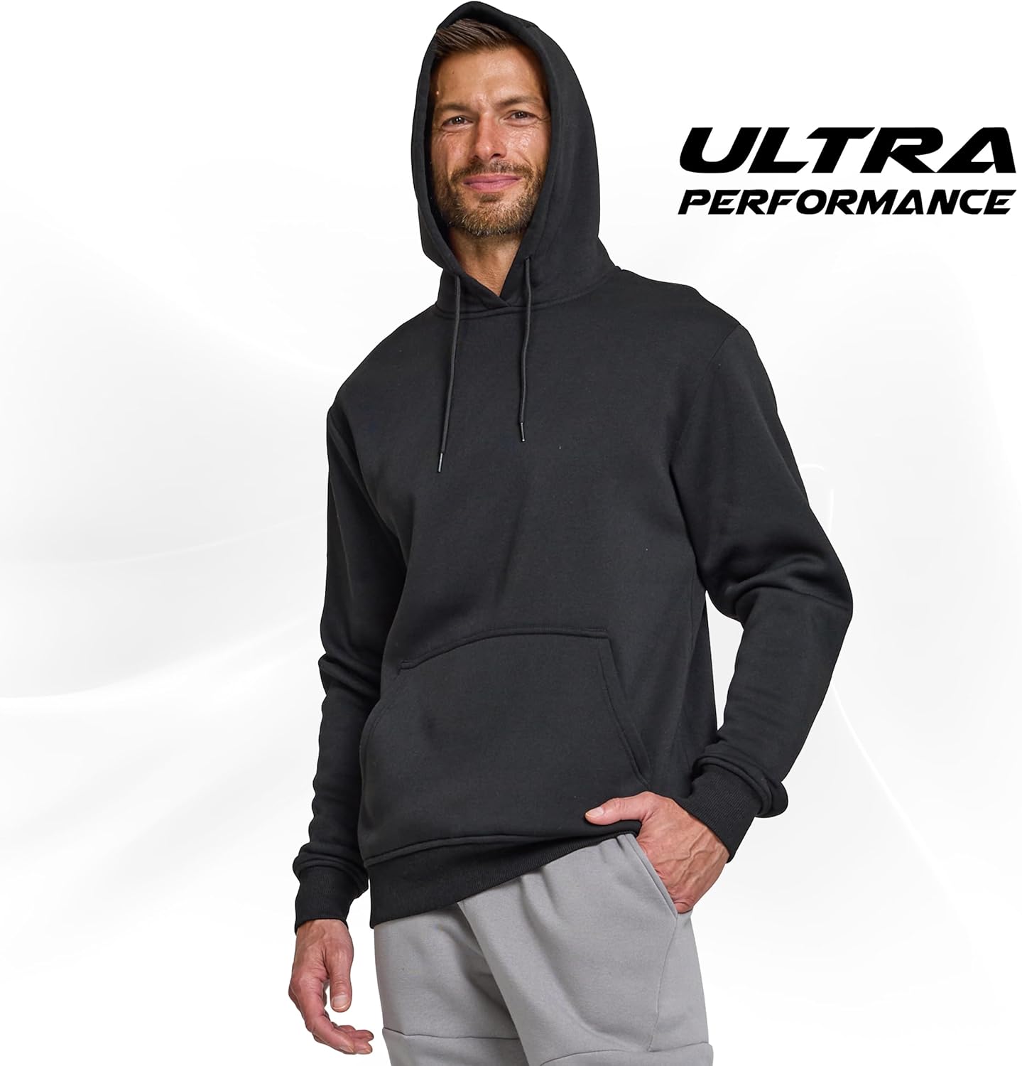 Ultra Performance Mens Pullover Sweatshirt Hoodies Men’s Fleece Hoodie Sweatshirts Casual Lightweight Active Hoodie’s for Men - Image 2